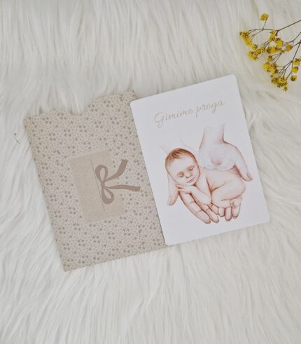 Dovana kūdikėliui - vokelis ir atvirukas
